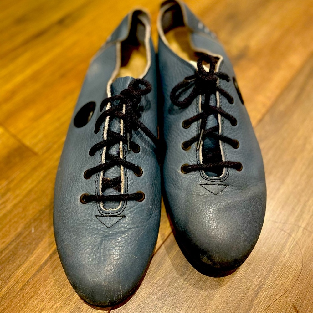 Florsheim Grey Blue Leather “Boxing” Shoe